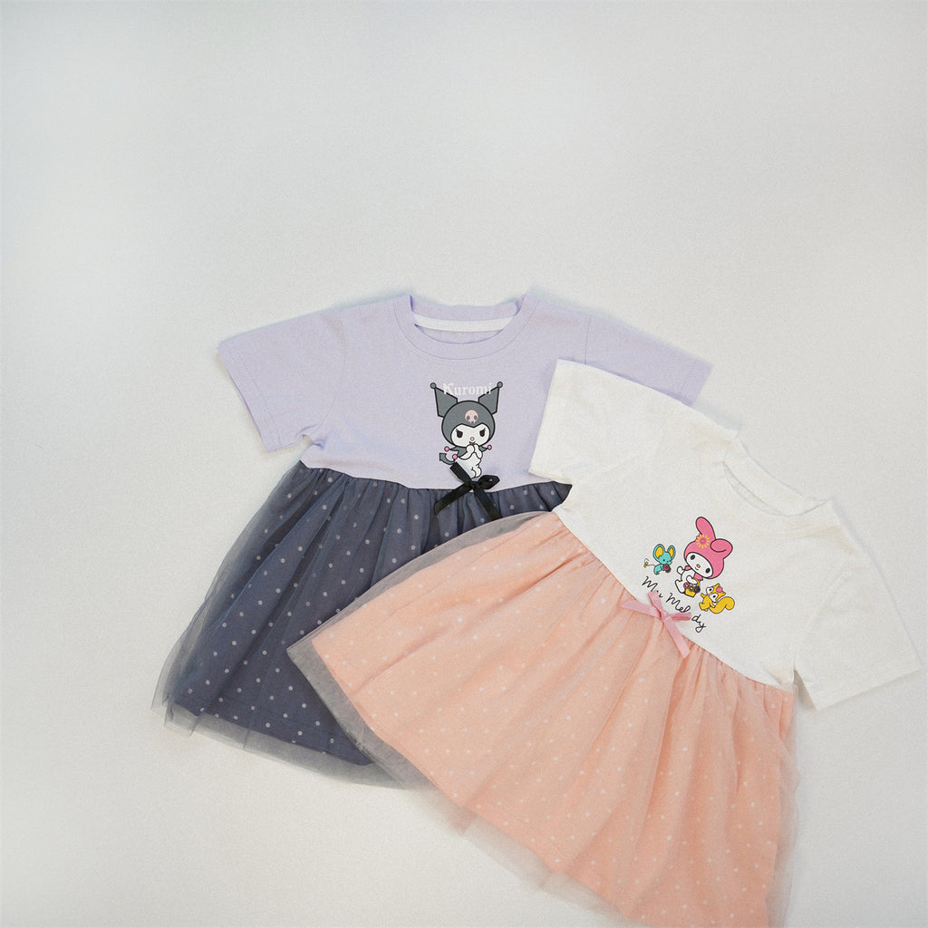 Robe Gaze à Pois Fille – Style Doux & Romantique Été