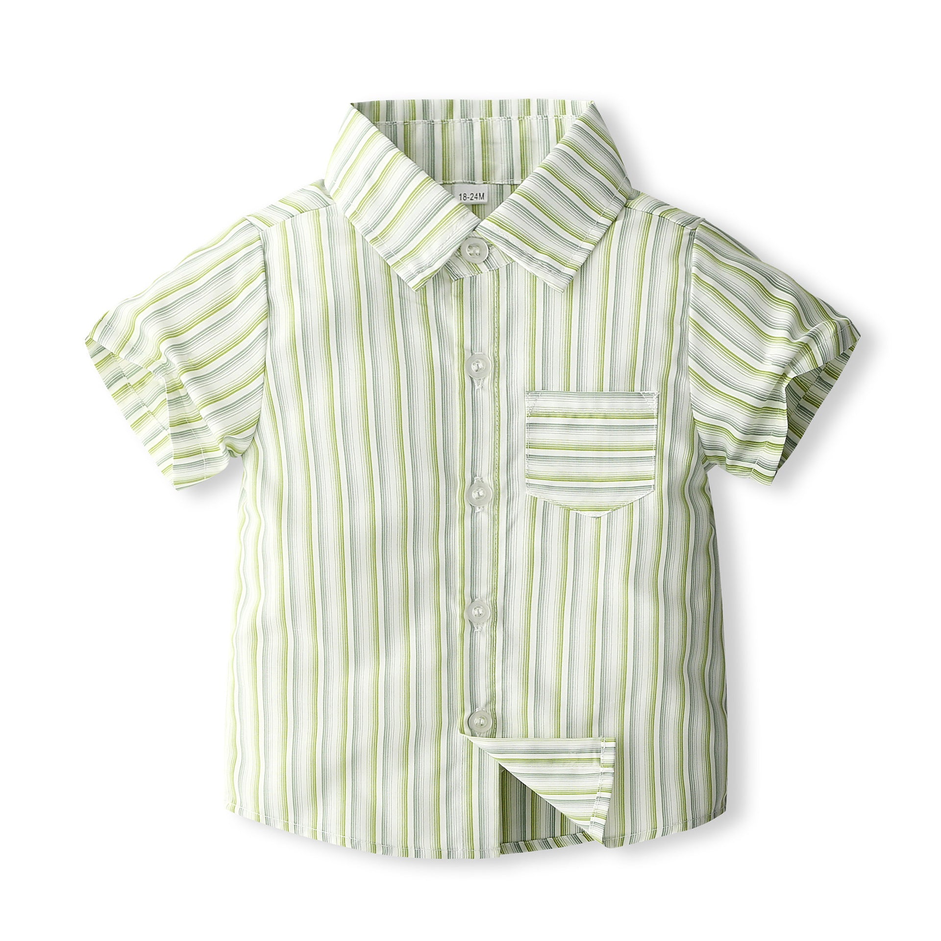 Ensemble deux pièces garçon – Chemise rayée & Short style Gentleman
