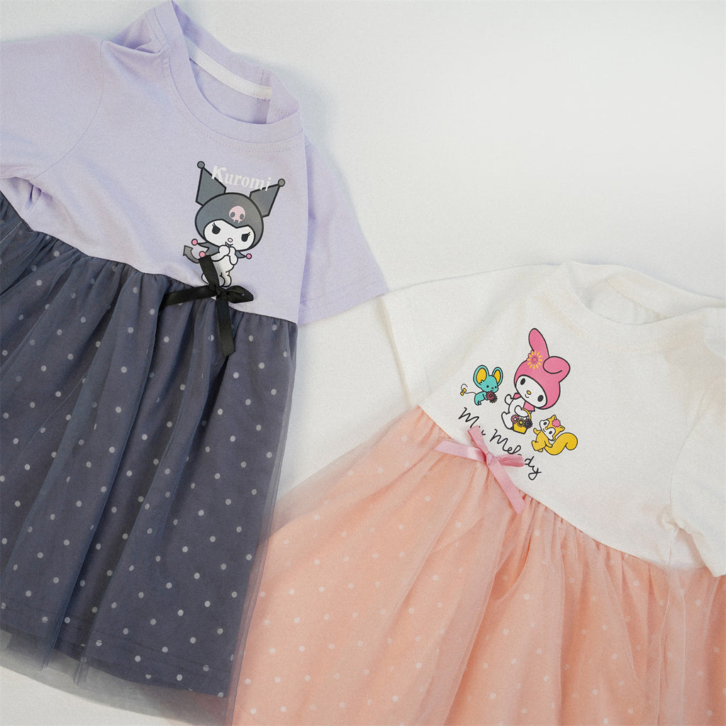 Robe Gaze à Pois Fille – Style Doux & Romantique Été