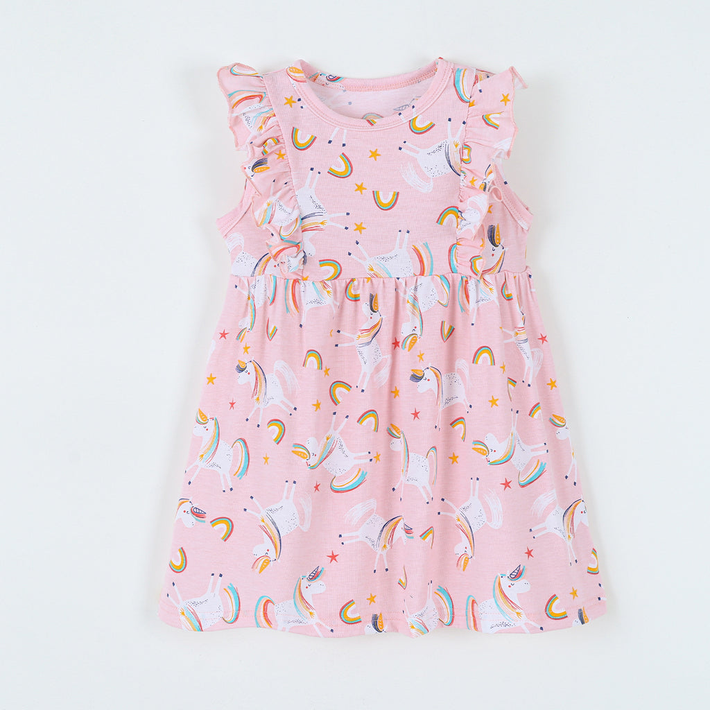 Style Cartoon Lace Sleeveless Round Neck Princess Dress