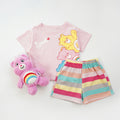 Ensemble Enfant Manches Courtes – Haut Cartoon & Short Style Coréen