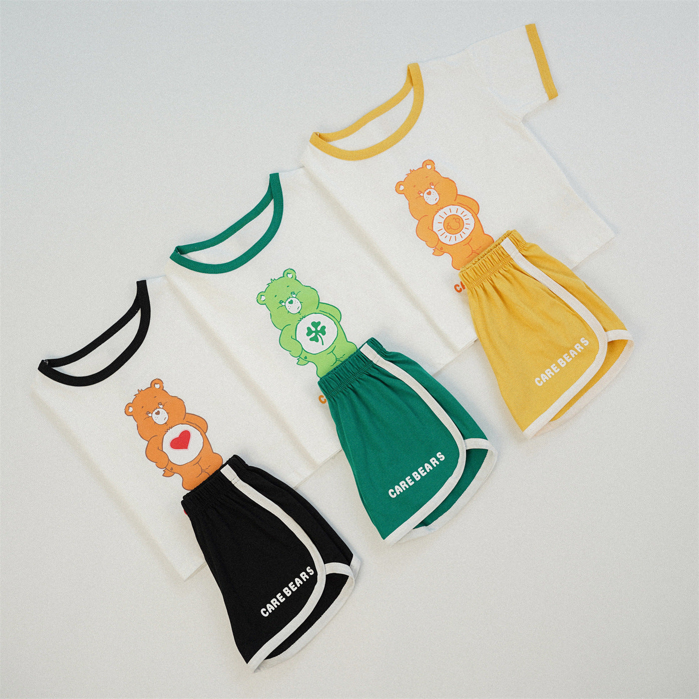 Rainbow Bear Children's Short Sleeve Sports Set