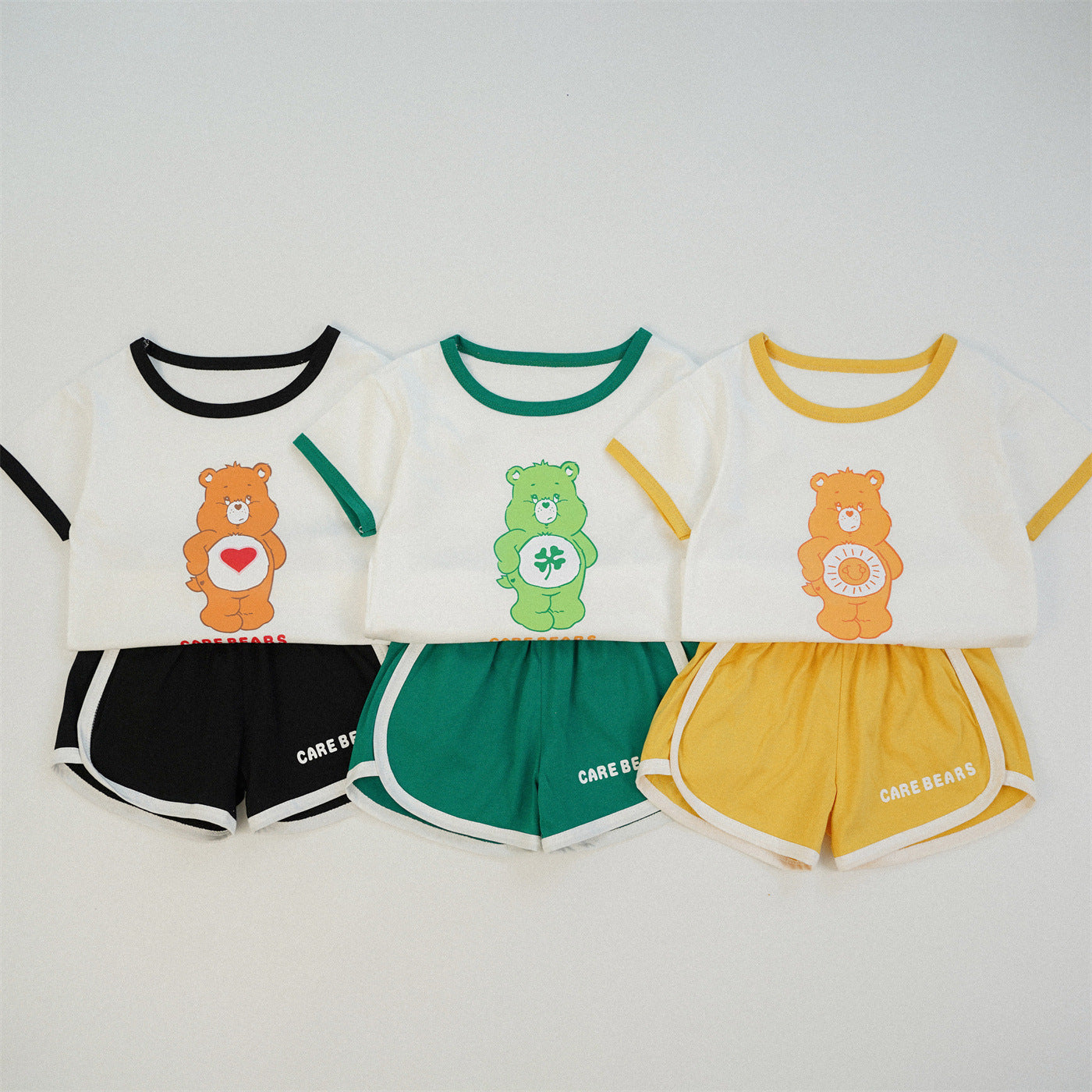 Rainbow Bear Children's Short Sleeve Sports Set