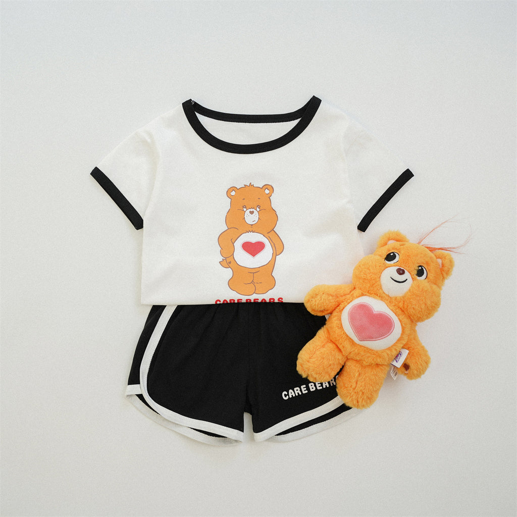 Rainbow Bear Children's Short Sleeve Sports Set