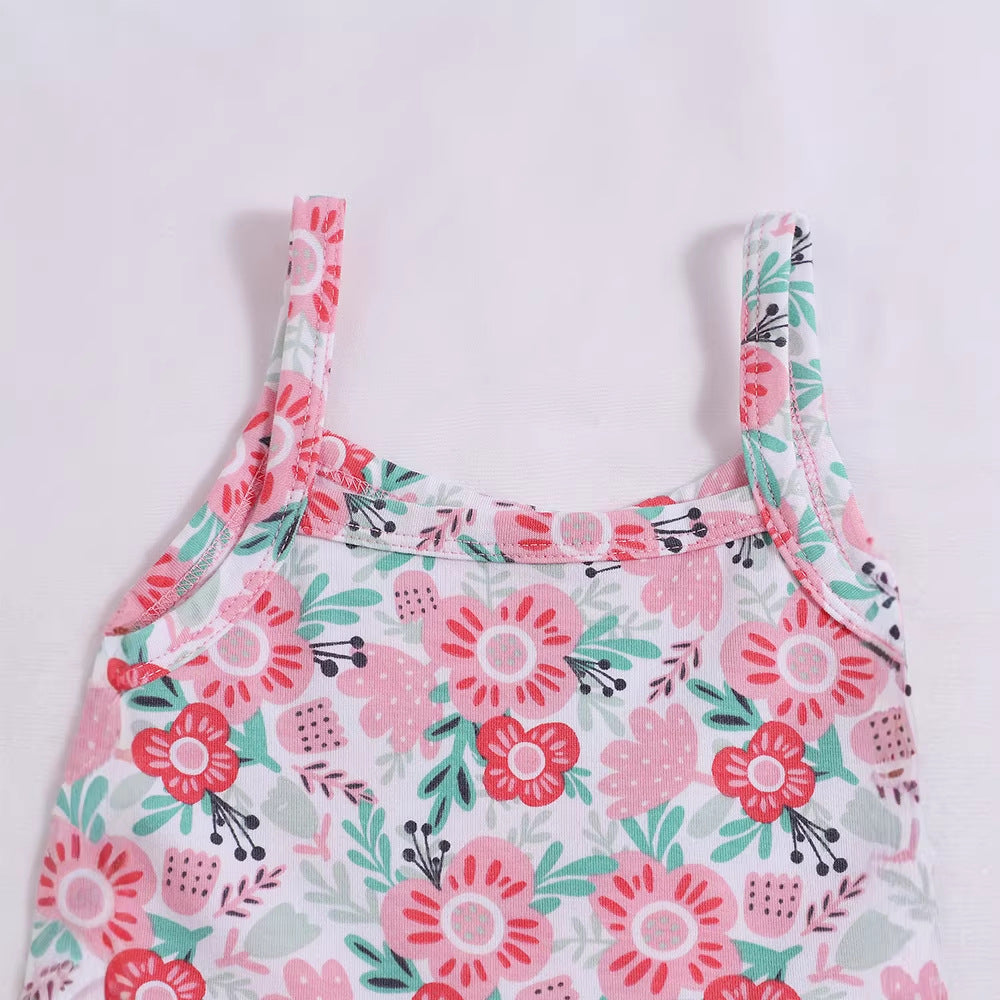 Style Cartoon Print Strapless Princess Dress