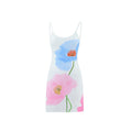 Robe florale dos nu