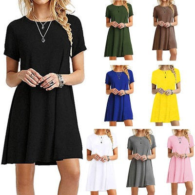 Robe manches courtes