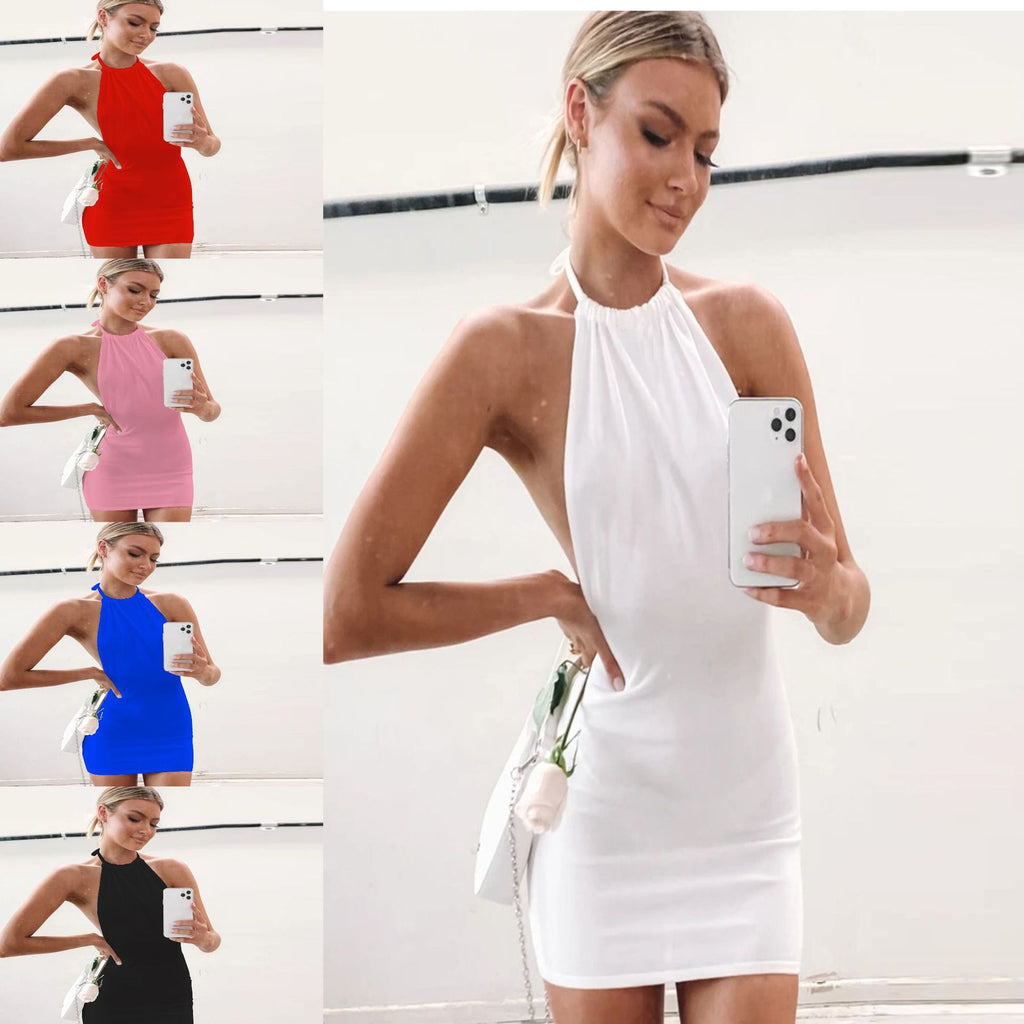 Robe dos nu à bretelles