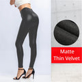 Pantalon Simili-Cuir Femme Taille Haute - Legging Chaud Effet Cuir Hiver