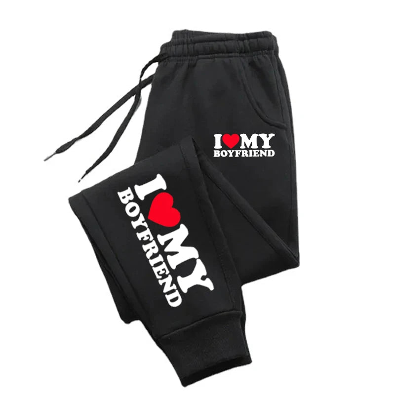 Jogging "I love my boyfriend"