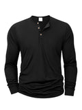 T-shirt Henley manches longues