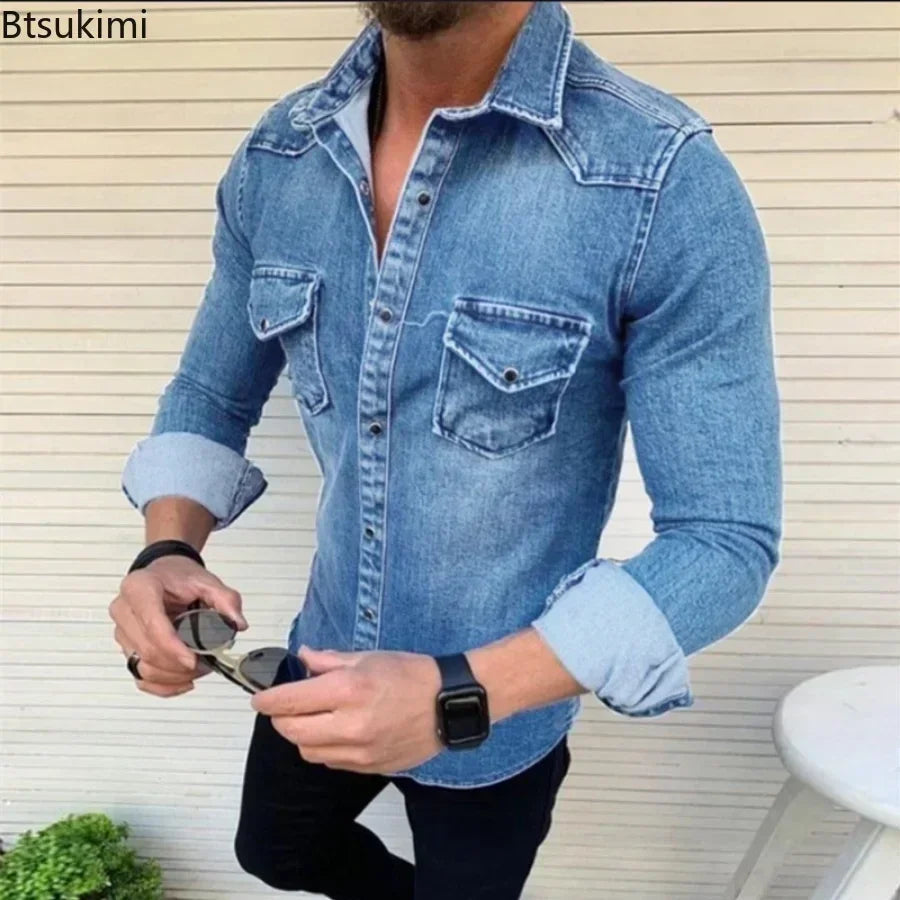 chemise en jean homme