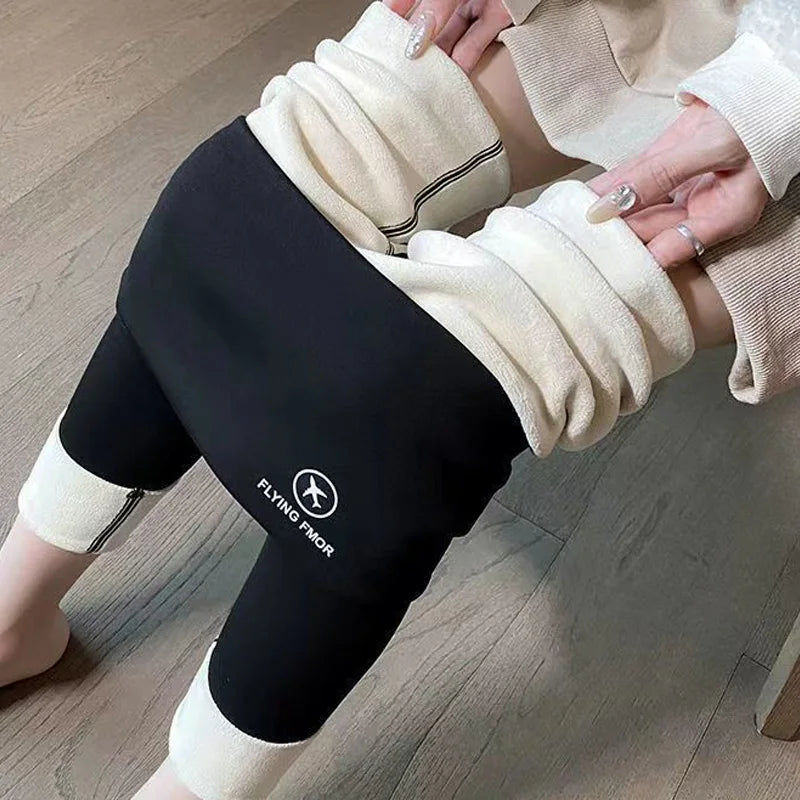 Legging Thermique Femme Doublé Polaire - Chaud et Confortable Automne Hiver