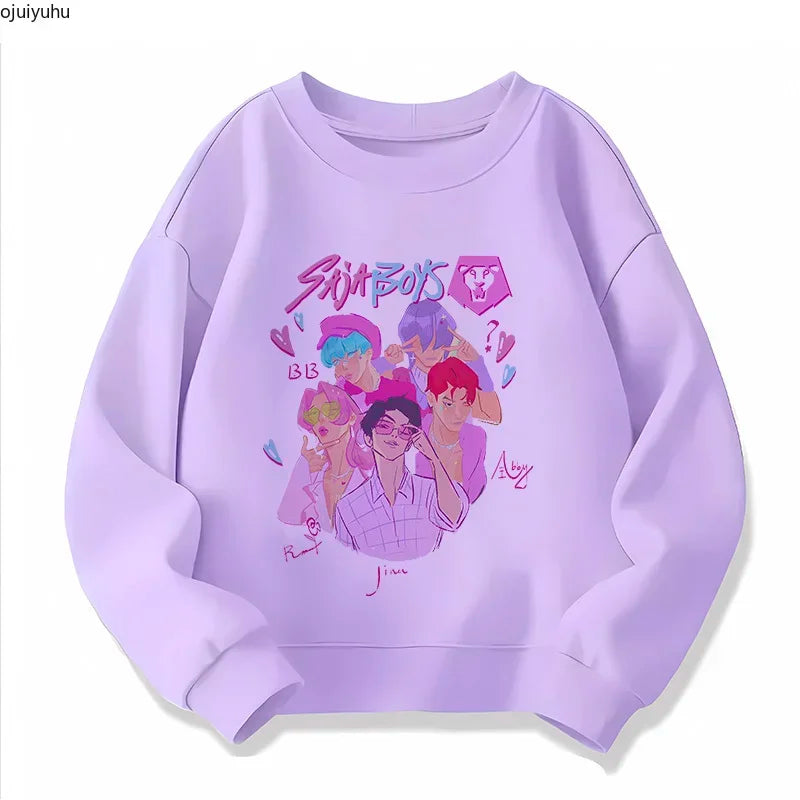 Hoodie Enfant Demon Hunters - Sweat Tigre Style Harajuku Manga