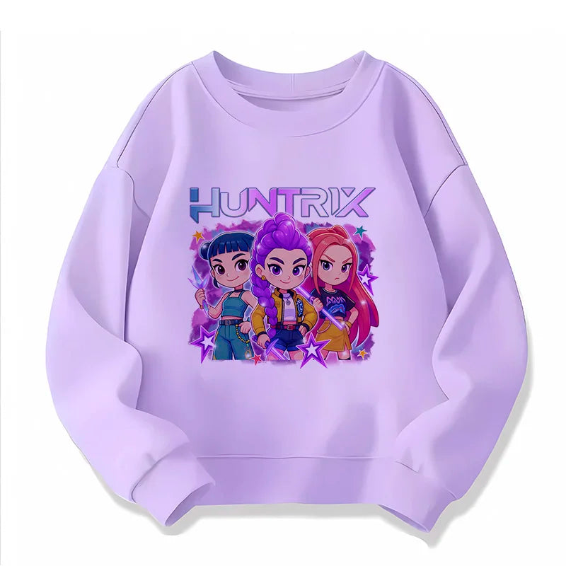 Hoodie Enfant Demon Hunters - Sweat Tigre Style Harajuku Manga