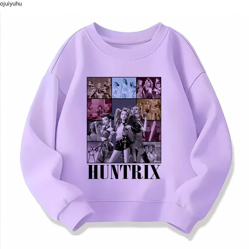 Hoodie Enfant Demon Hunters - Sweat Tigre Style Harajuku Manga