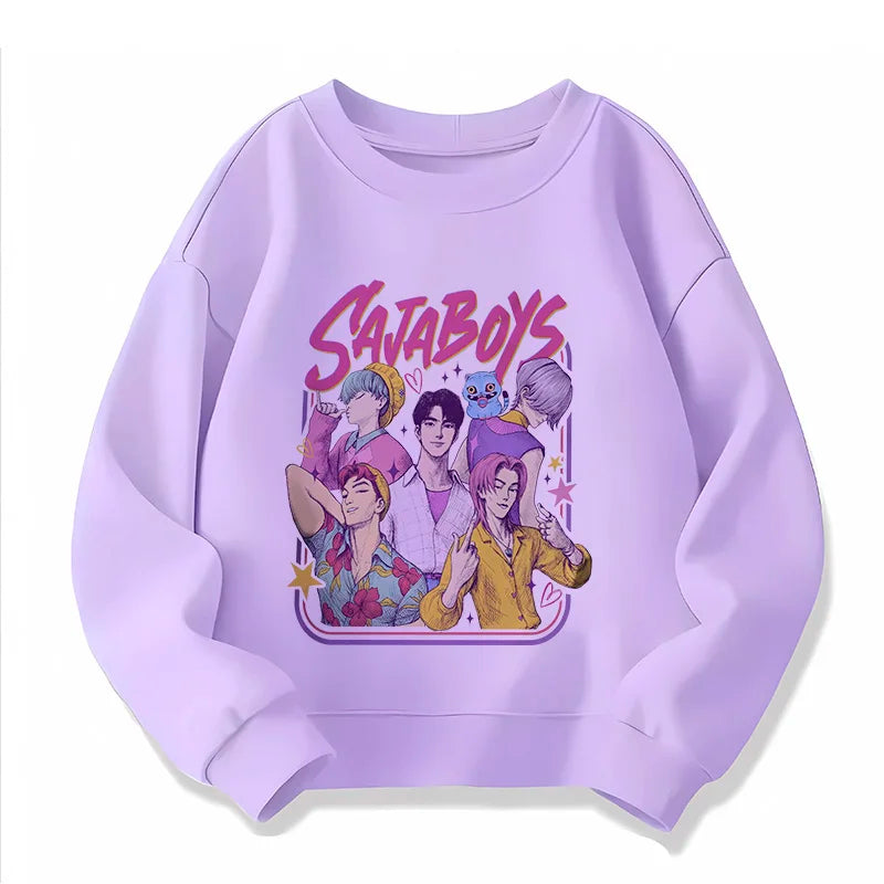 Hoodie Enfant Demon Hunters - Sweat Tigre Style Harajuku Manga