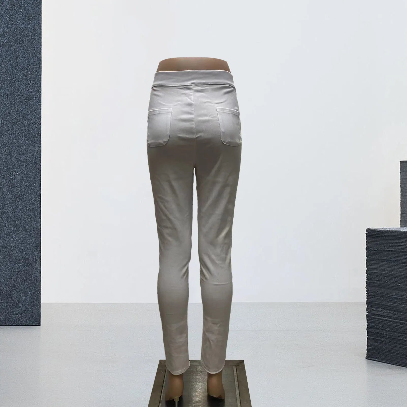 Pantalon Femme Professionnel Slim - Élégance Bureau Taille Haute