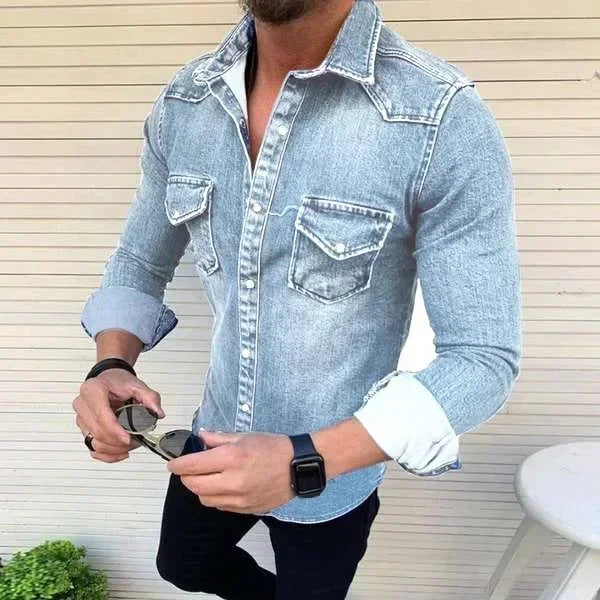 chemise en jean homme