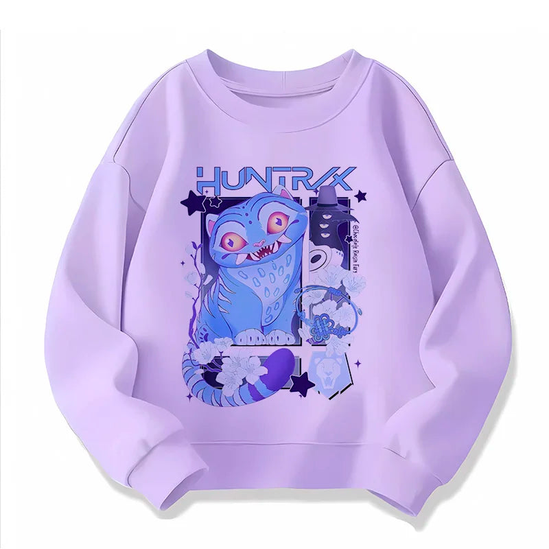 Hoodie Enfant Demon Hunters - Sweat Tigre Style Harajuku Manga