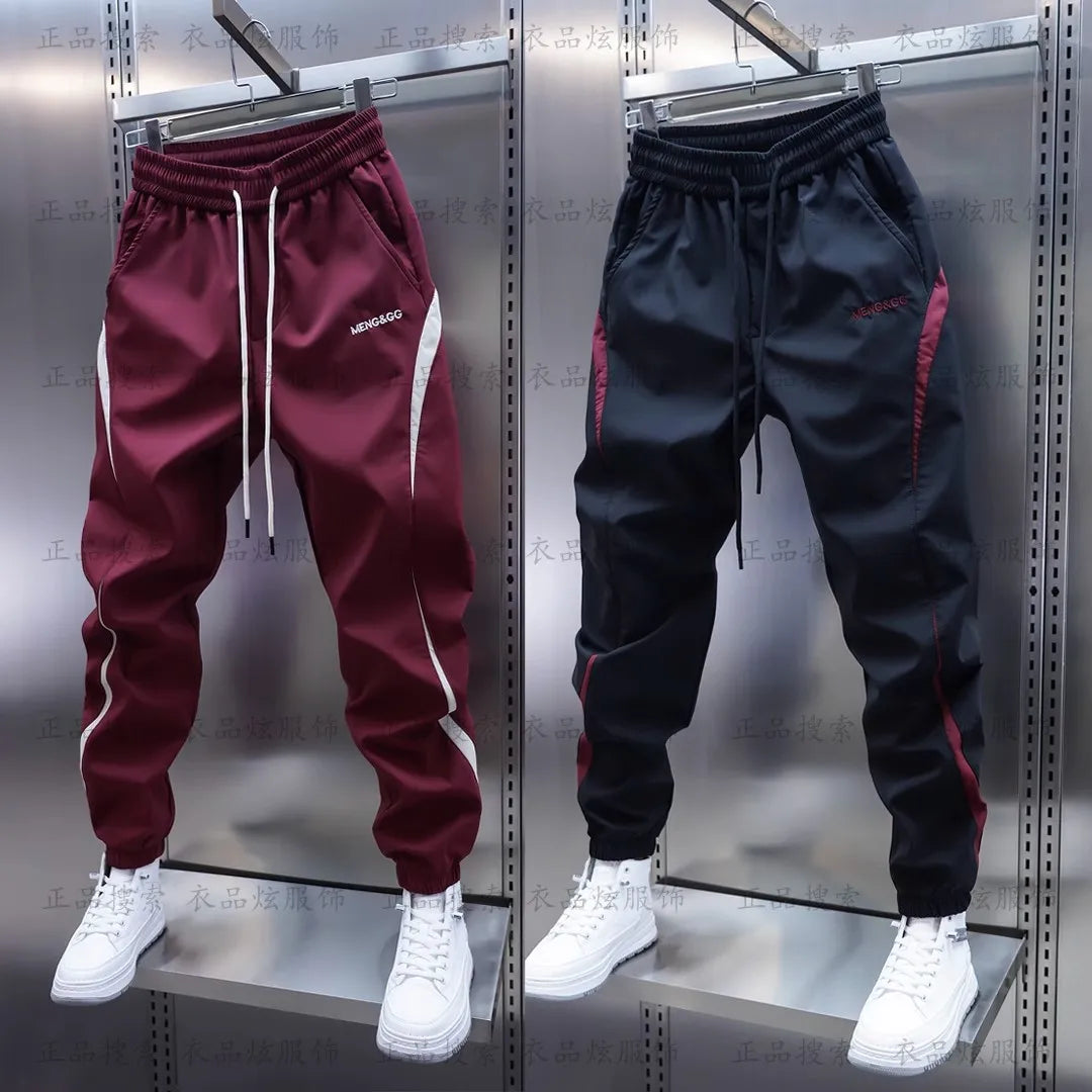 Jogger Streetwear Vintage Y2K - Pantalon Homme Bicolore Style Rétro