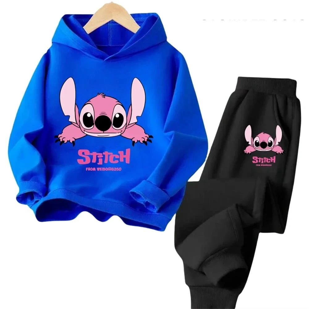 Hoodie Enfant Stitch Kawaii - Sweat Pullover Anime Manga Automne