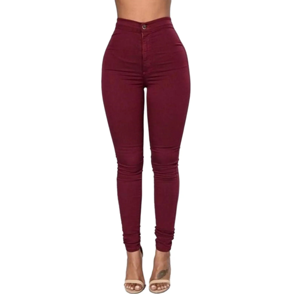Pantalon Femme Professionnel Slim - Élégance Bureau Taille Haute