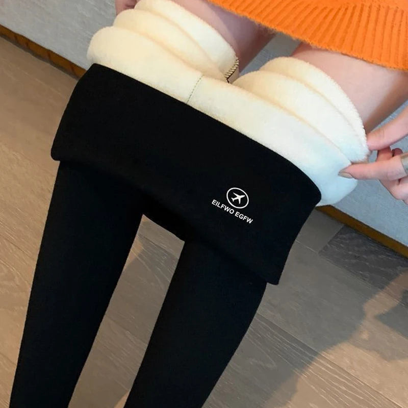 Legging Thermique Femme Doublé Polaire - Chaud et Confortable Automne Hiver