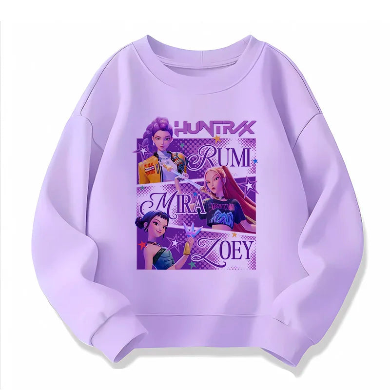 Hoodie Enfant Demon Hunters - Sweat Tigre Style Harajuku Manga