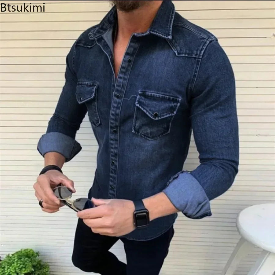 chemise en jean homme
