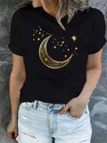 T-Shirt femme Lune et Etoiles