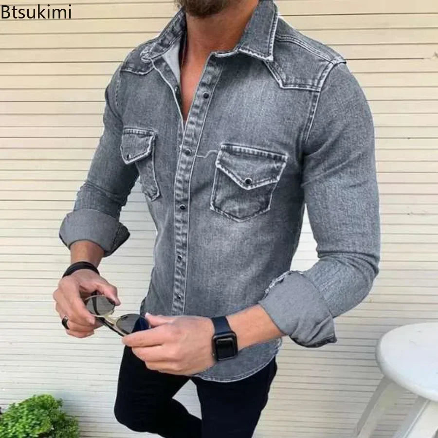 chemise en jean homme