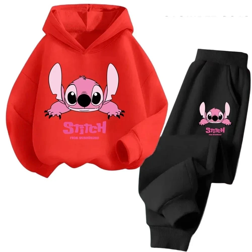 Hoodie Enfant Stitch Kawaii - Sweat Pullover Anime Manga Automne