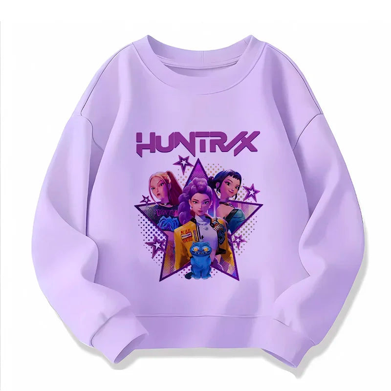 Hoodie Enfant Demon Hunters - Sweat Tigre Style Harajuku Manga