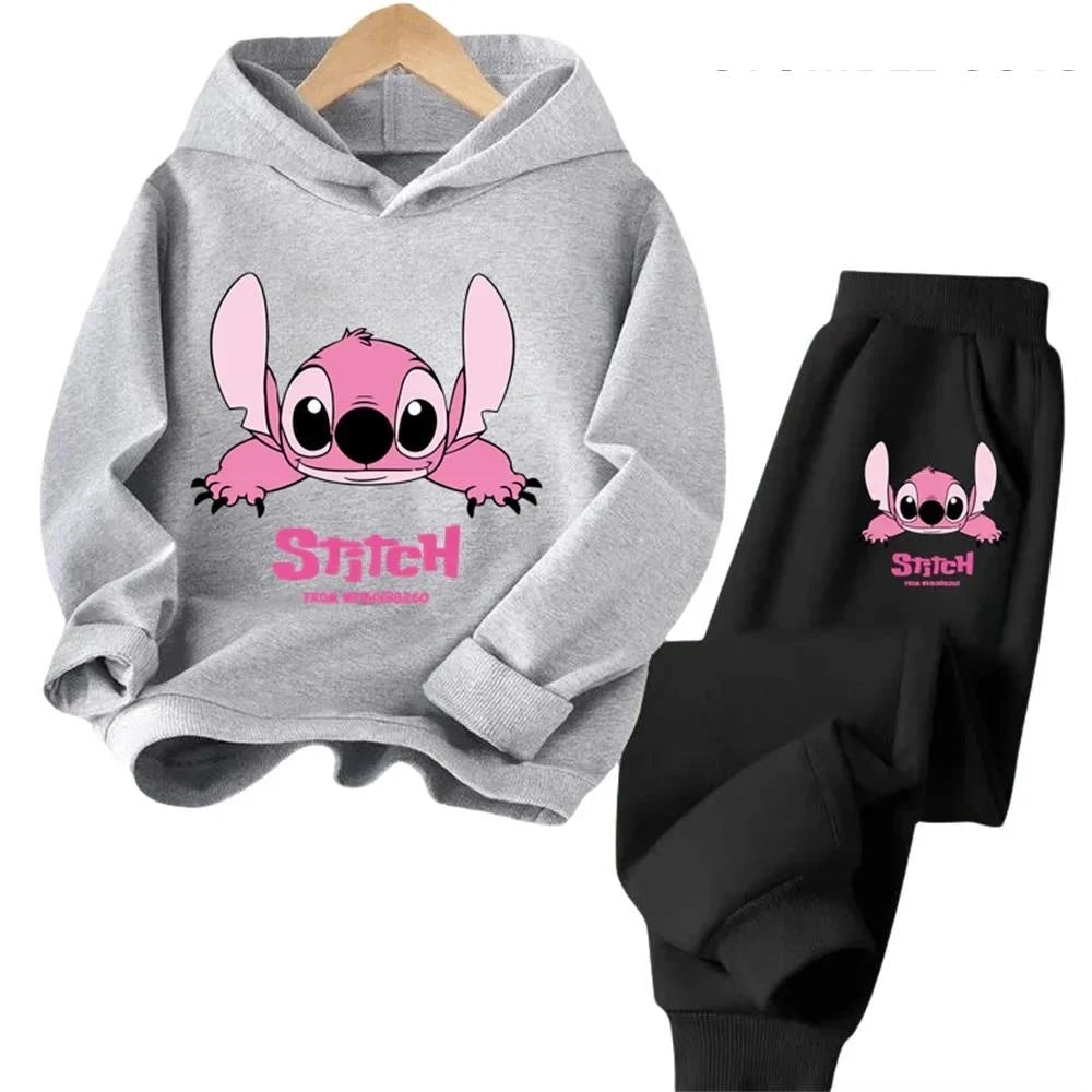 Hoodie Enfant Stitch Kawaii - Sweat Pullover Anime Manga Automne
