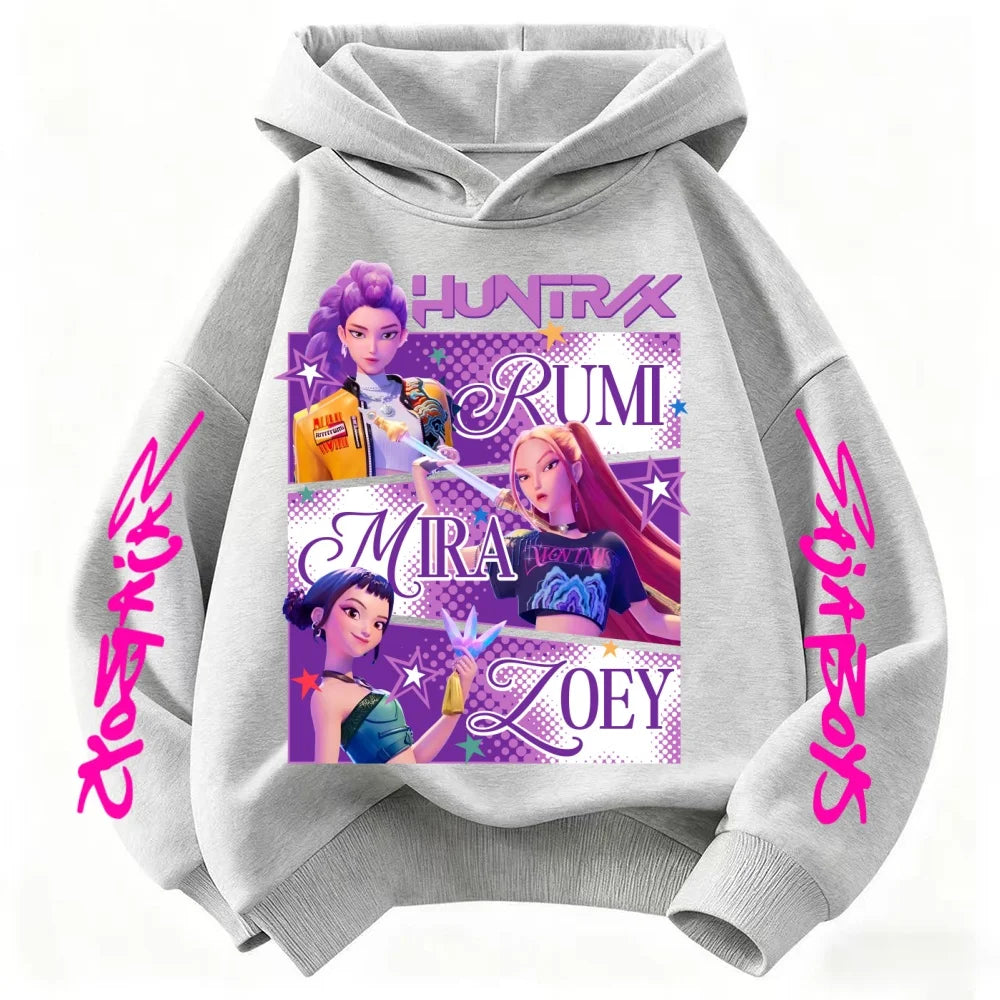 Hoodie Huntrix Demon Hunters Enfant - Style Princesse Fille & Fashion Garçon