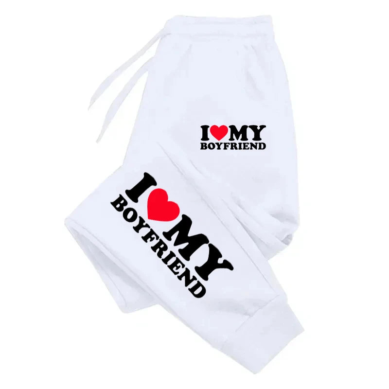 Jogging "I love my boyfriend"