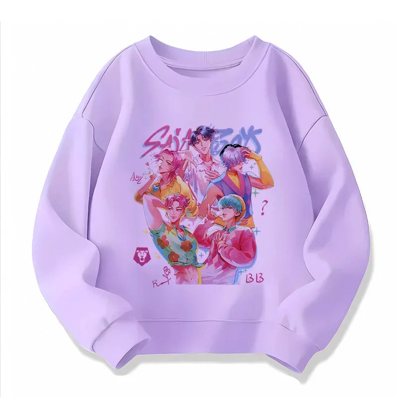 Hoodie Enfant Demon Hunters - Sweat Tigre Style Harajuku Manga