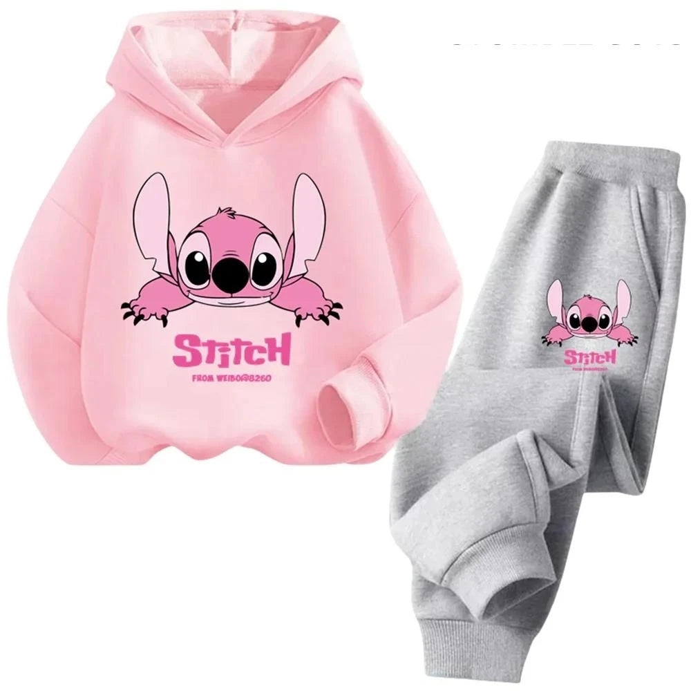 Hoodie Enfant Stitch Kawaii - Sweat Pullover Anime Manga Automne