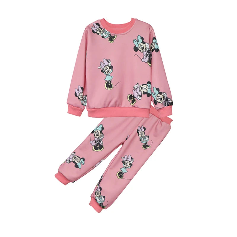 Ensemble Fille Hiver - Hoodie Cartoon + Pantalon de Loisir