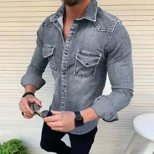 chemise en jean homme