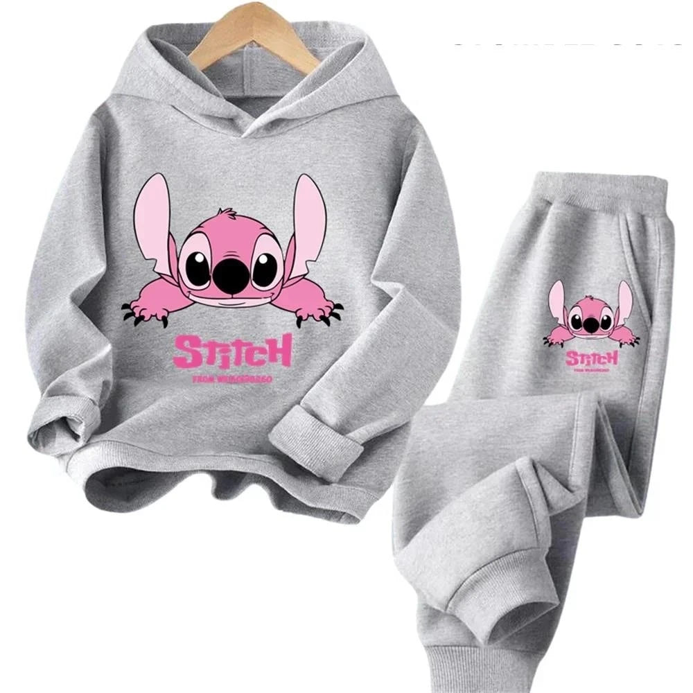 Hoodie Enfant Stitch Kawaii - Sweat Pullover Anime Manga Automne