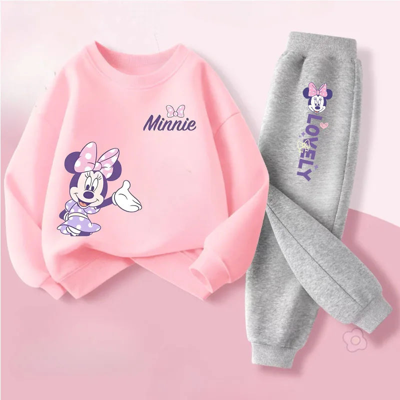 Ensemble Fille Léger Printemps/Automne - Sweat Col Rond + Pantalon