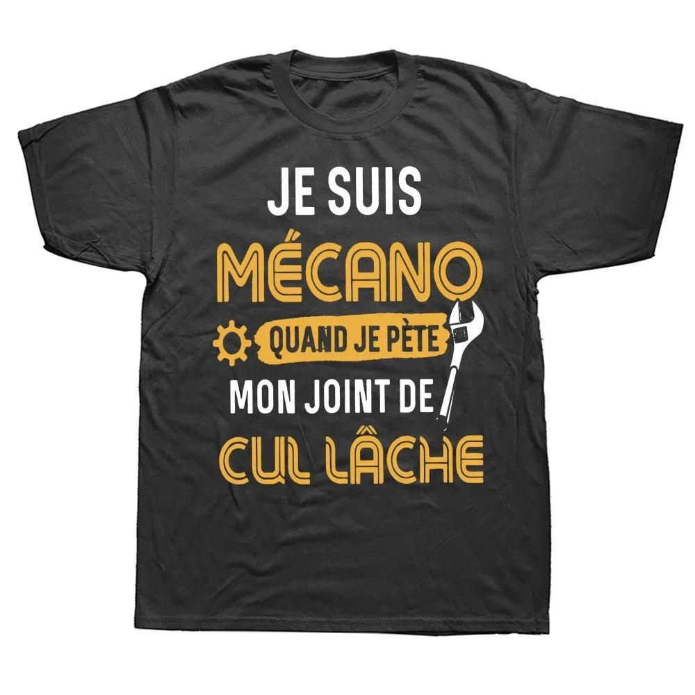 t-shirt humour mécanicien homme