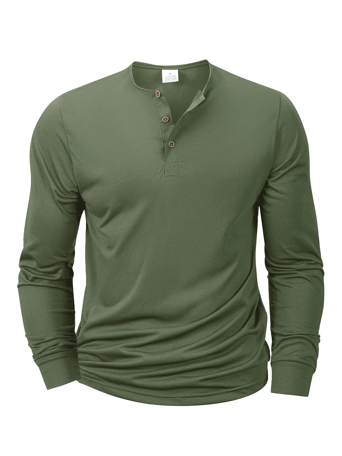 T-shirt Henley manches longues